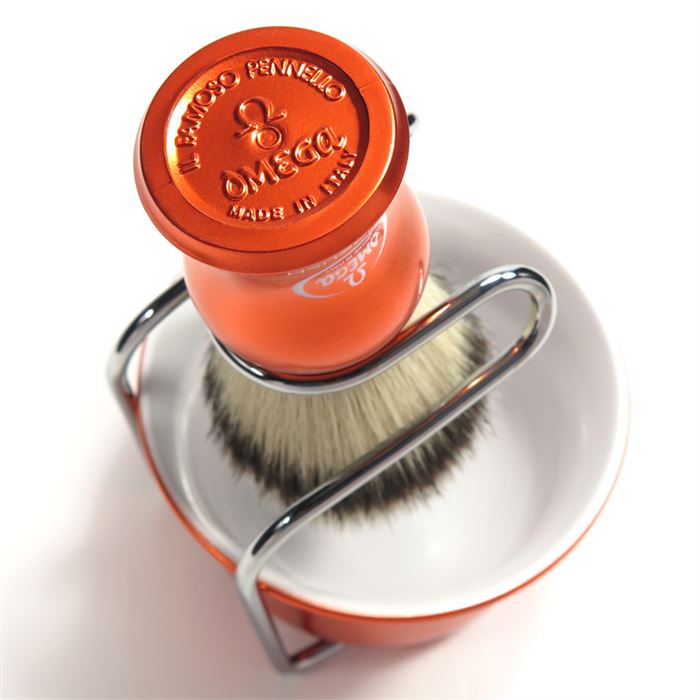 Omega Tıraş Fırçası Hi-Brush Fiber+Tıraş Tası Ve Kurutma Aparatı Vb065