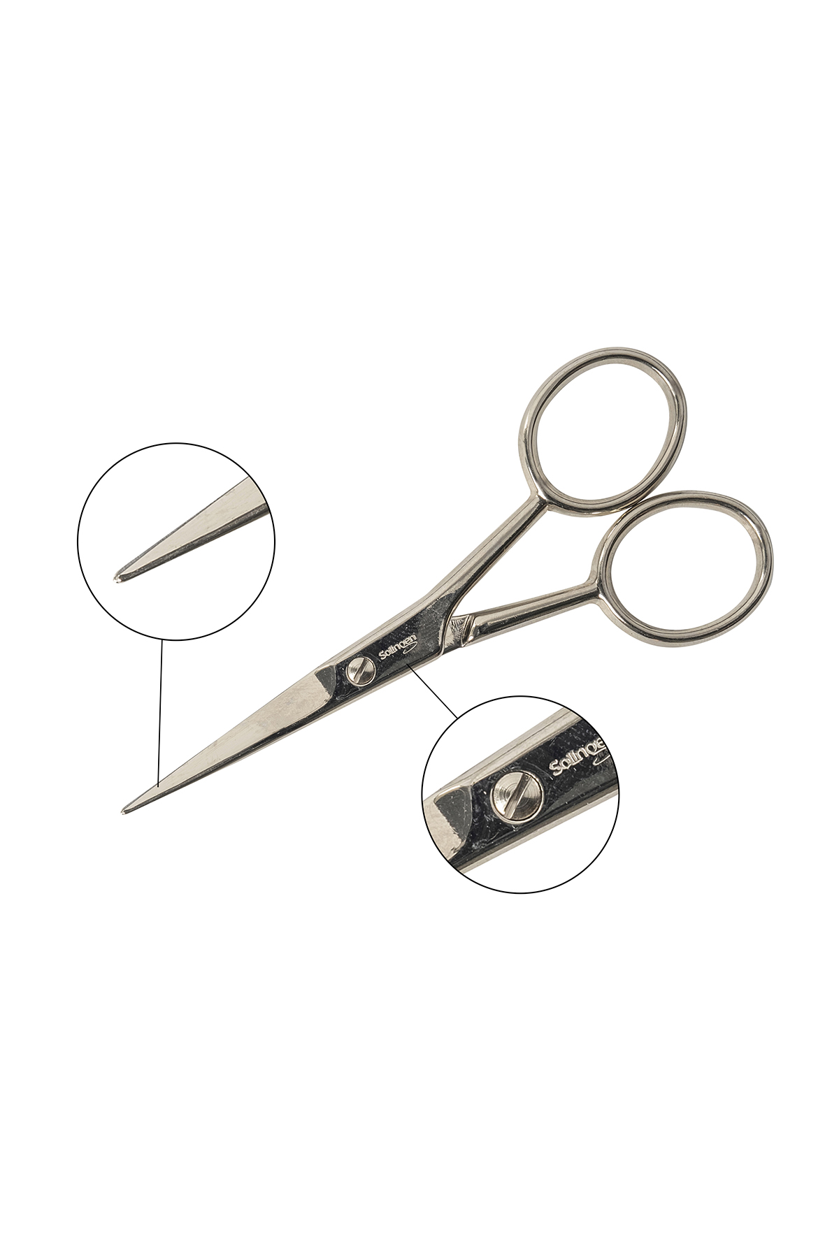 Bianca Bella Solingen Bıyık Makası Nikel 4147