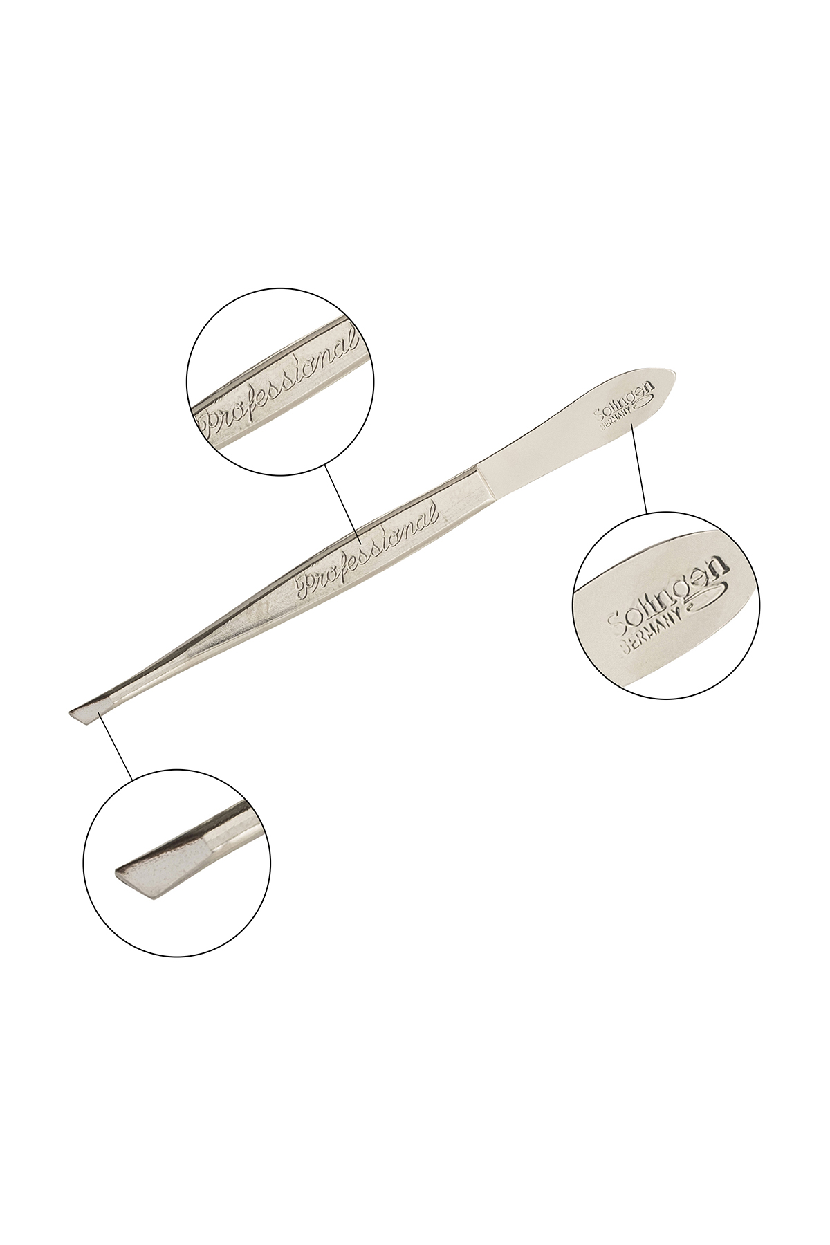 Bianca Bella Solingen Profesyonel Yan Ağızlı Cımbız Nikel 4114