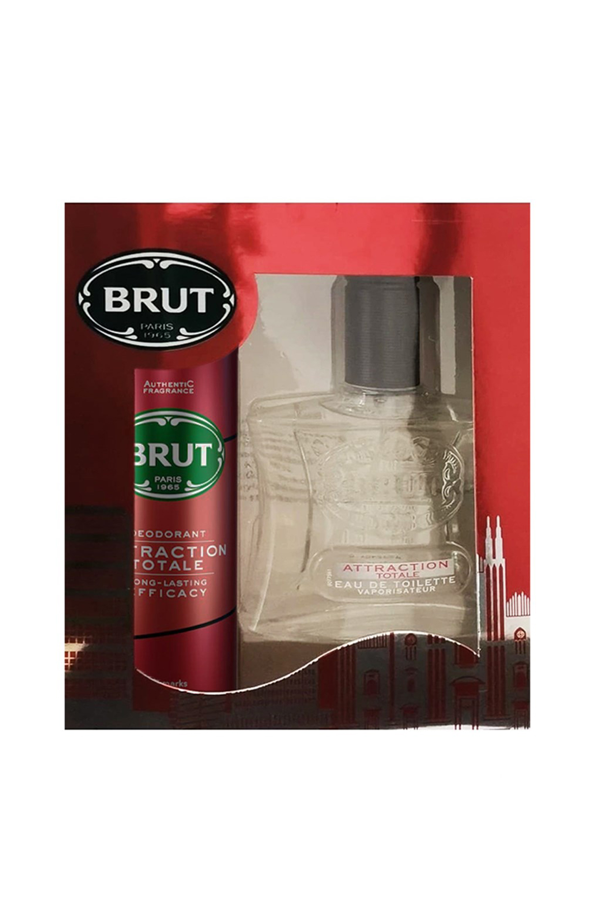 Brut Attraction Totale Edt 100 ml + Deodorant 200 ml Erkek Parfüm Seti