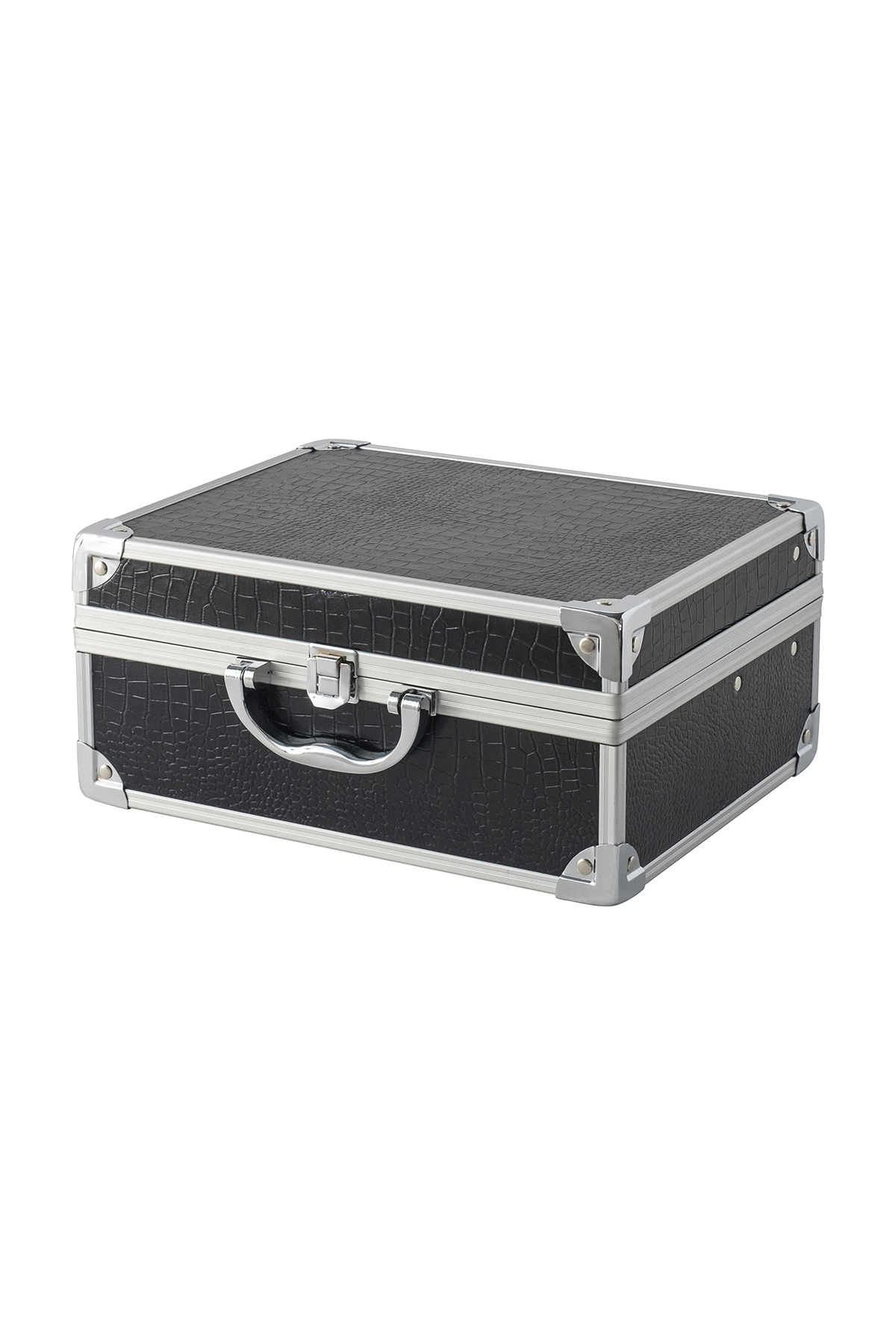 Bianca Bella Metal Aksesuar Ve Makyaj Çantası Siyah BL-81744