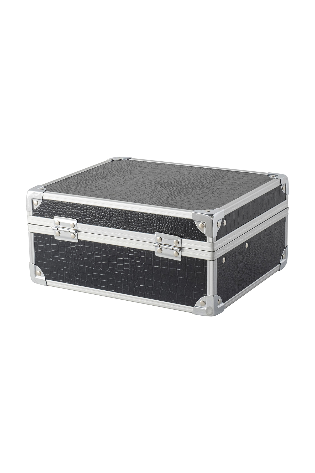 Bianca Bella Metal Aksesuar Ve Makyaj Çantası Siyah BL-81744