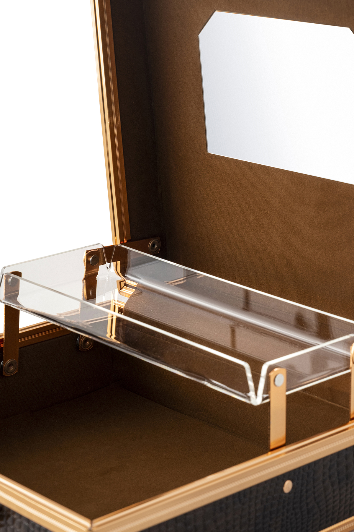 Bianca Bella Metal Aksesuar Ve Makyaj Çantası Rose Gold RG-82750