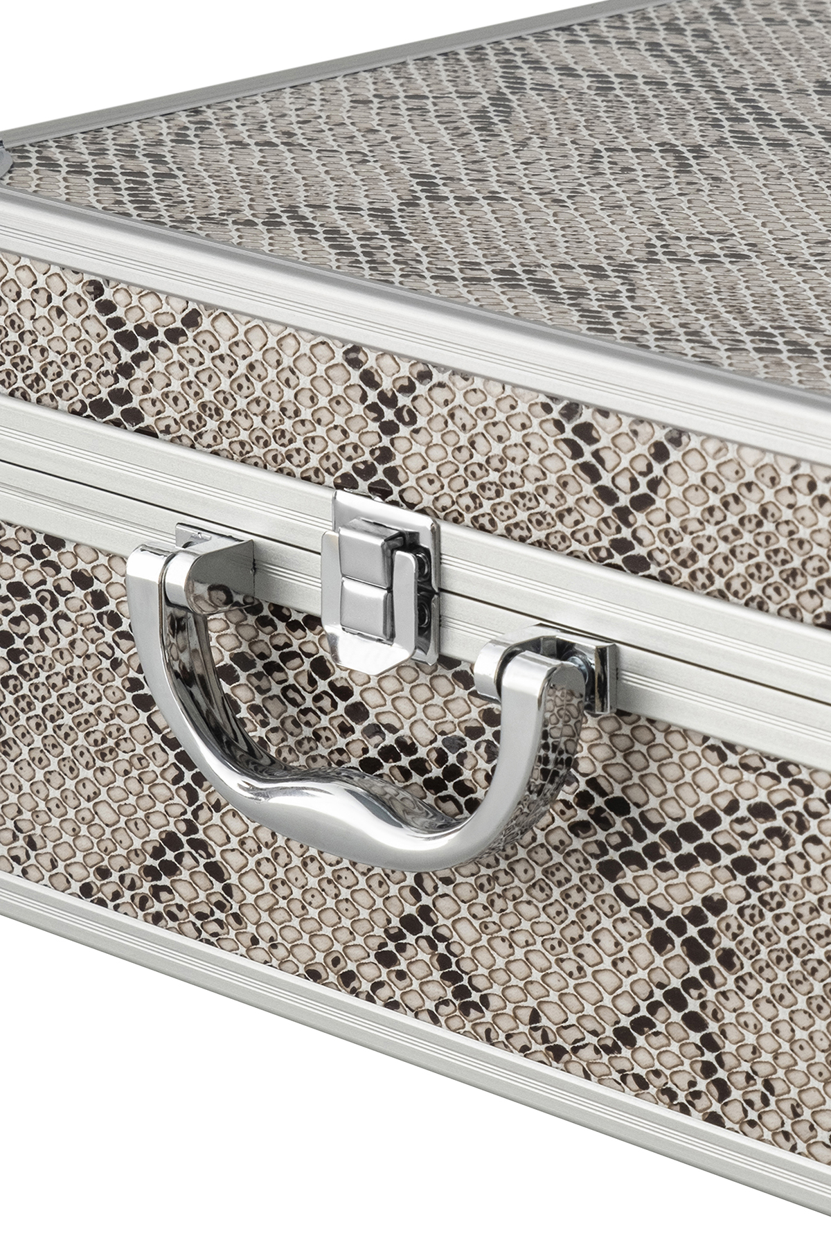 Bianca Bella Metal Aksesuar Ve Makyaj Çantası Yılan Desenli SN-81747