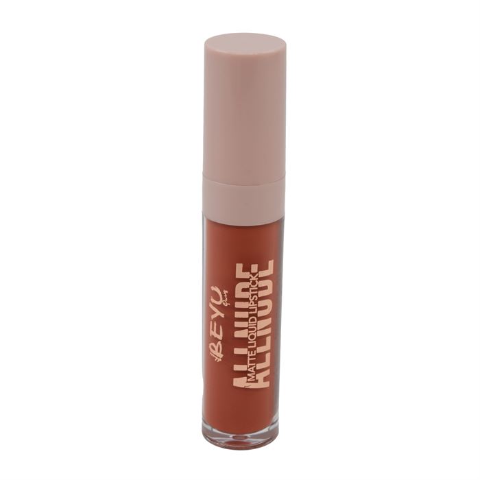 Beyu Deluxe All Nude Kızıl Kahve Mat Kalıcı Likid Lipstick 04
